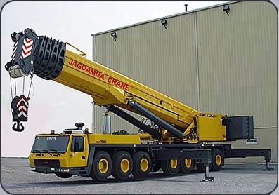 Jagdamba Crane Service lifting operations in India